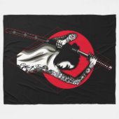 Couverture Polaire Femme japonaise Warrior (Devant (Horizontal))