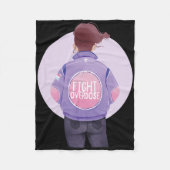 Couverture Polaire Femme Lutter contre l'overdose violette surdose de (Devant)