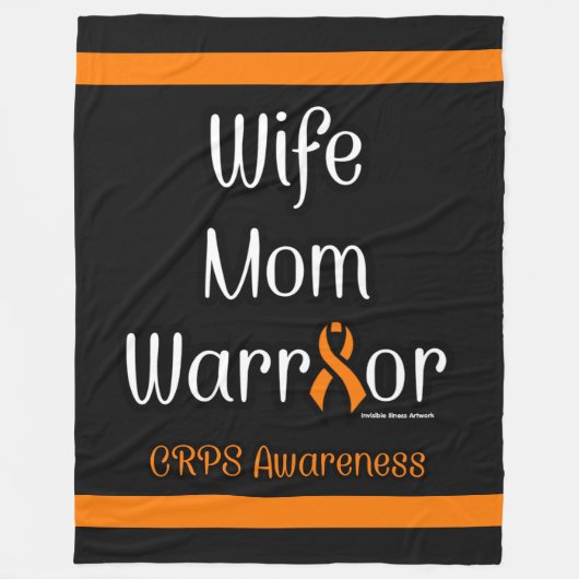 Couverture Polaire Femme Maman Warrior...CRPS (Devant)