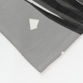 Couverture Polaire Femme noire, Ménage, Orange & Grey (Coin)