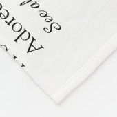 Couverture Polaire Femme Rouge Amour Cœur Écriture Élégante Personnal (Coin)