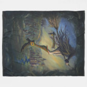 Couverture Polaire Femme Sorcière (Devant (Horizontal))
