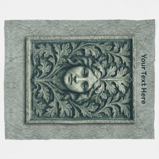 Couverture Polaire Femme verte - Pierre (Devant (Horizontal))