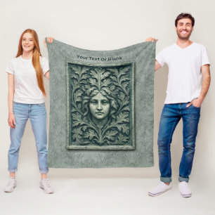 Couverture Polaire Femme verte - Pierre