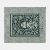 Couverture Polaire Femme verte - Pierre (Devant (Horizontal))