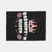 Couverture Polaire Femmes Badminton Queen Shuttle Badminton Lover (Devant (Horizontal))