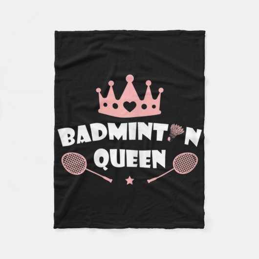 Couverture Polaire Femmes Badminton Queen Shuttle Badminton Lover (Devant)