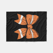 Couverture Polaire Femmes Coquette Bow Football Américain Thanksg (Devant (Horizontal))