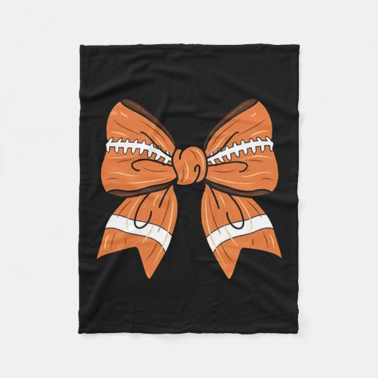 Couverture Polaire Femmes Coquette Bow Football Américain Thanksg (Devant)