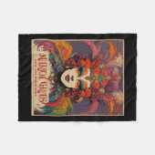 Couverture Polaire Femmes de Mardi Gras vintage (Devant (Horizontal))