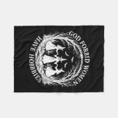 Couverture Polaire Femmes Dieu Interdire Les Femmes Ont Hobbies Drôle (Devant (Horizontal))