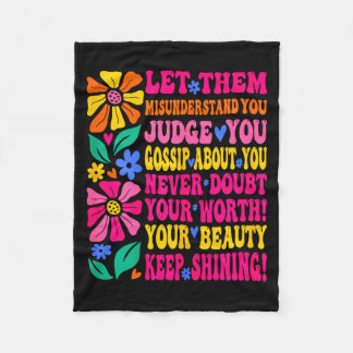 Couverture Polaire Femmes filles de santé mentale groovy laissent inc