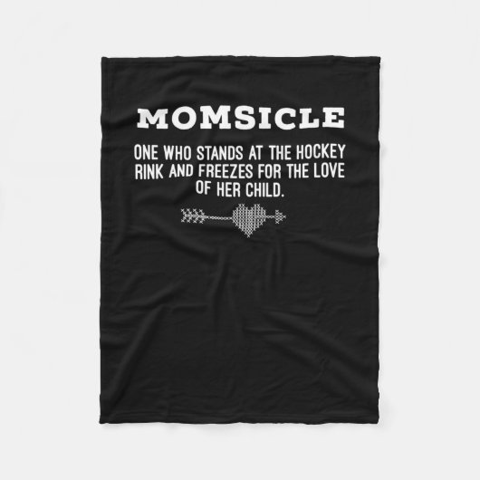 Couverture Polaire FEMMES Hockey Maman Momsicle Définition T-shirt (Devant)