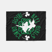 Couverture Polaire Femmes Irlandais Step Dancer Step Danser Reel Girl (Devant (Horizontal))