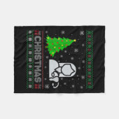 Couverture Polaire FEMMES Ob Infirmière Xmas Arbre Éclairage Noël lai (Devant (Horizontal))