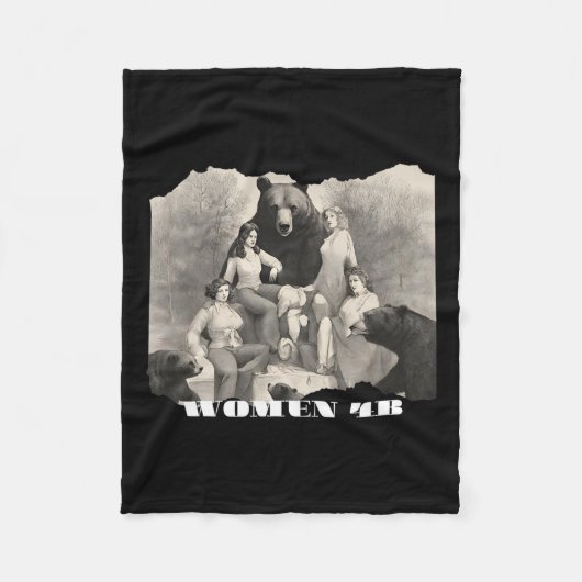 Couverture Polaire Femmes Pour Les Ours 4b Mouvement Féministe Autono (Devant)