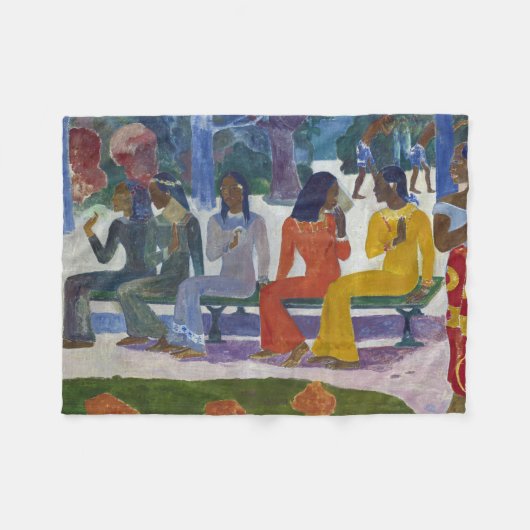 Couverture Polaire Femmes tahitiennes, Gauguin (Devant (Horizontal))