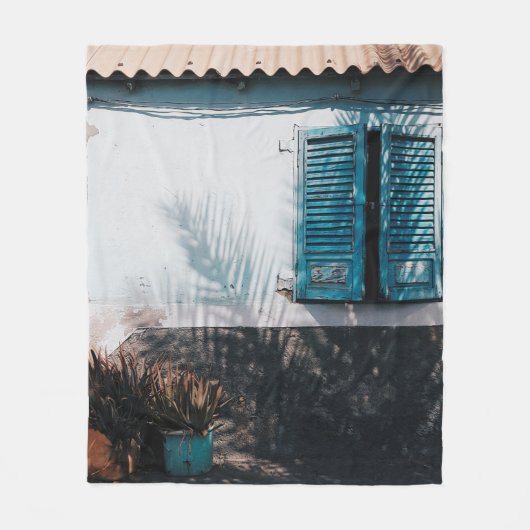 COUVERTURE POLAIRE FENÊTRES OUVERTES BLEUES (Devant)