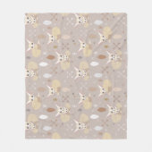 Couverture Polaire Fennec macule des flèches et des plumes (Devant)