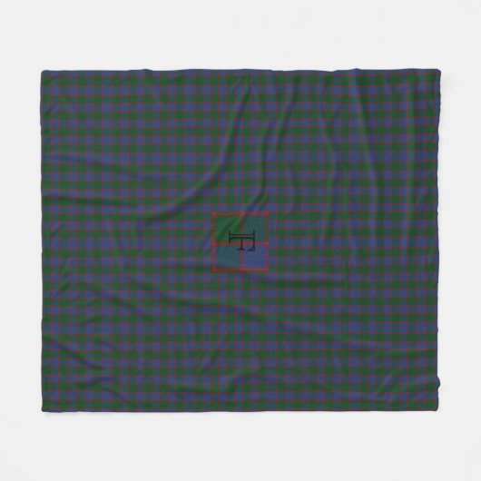 Couverture Polaire FERGUSON Motif TARTAN Monogram BLANKET F (Devant (Horizontal))