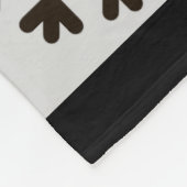 Couverture Polaire Ferme Bison noir blanc Plaid Deer Snowflake (Coin)