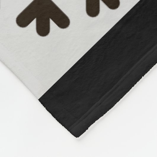 Couverture Polaire Ferme Bison noir blanc Plaid Deer Snowflake (Coin)