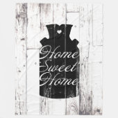 Couverture Polaire Ferme Bois blanc Jeu de lait rustique Jeu de lait  (Devant)