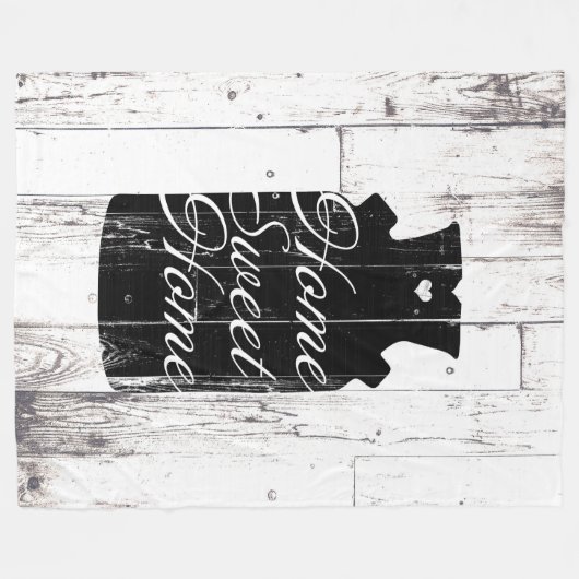 Couverture Polaire Ferme Bois blanc Jeu de lait rustique Jeu de lait  (Devant (Horizontal))