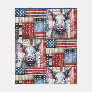 Couverture Polaire Ferme de porc américaine