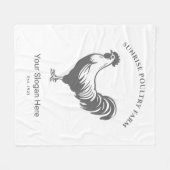 Couverture Polaire Ferme de poulets (Devant (Horizontal))