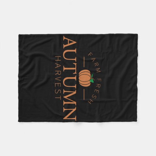 Couverture Polaire Ferme Fresh Automne Harvest mignon Citrouille Patc (Devant (Horizontal))