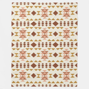 Couverture Polaire Ferme moderne Rustique Terracotta Art géométrique