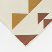 Couverture Polaire Ferme moderne Rustique Terracotta Art géométrique (Coin)