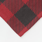 Couverture Polaire Ferme Nom de famille Red Buffalo Plaid (Coin)