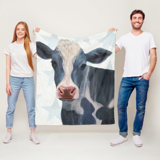 Couverture Polaire Ferme patriotique - Vache (En situation)