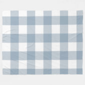 Couverture Polaire Ferme Rustique Carré de Plaid Bleu Gris (Devant (Horizontal))