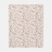 Couverture Polaire Ferme rustique Coral Florals (Devant)