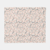 Couverture Polaire Ferme rustique Coral Florals (Devant (Horizontal))