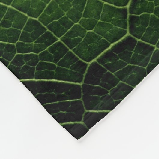 Couverture Polaire Fermer la photo de feuille (Coin)