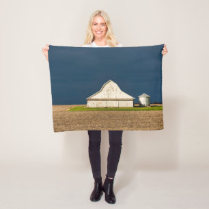 Couverture Polaire Fermes Grange blanche & Silo