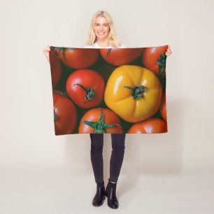 Couverture Polaire Fermes Tomates rouges et jaunes brillantes