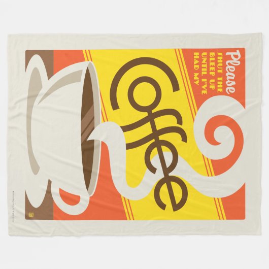 Couverture Polaire Fermez le café (Devant (Horizontal))