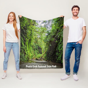 Couverture Polaire Fern Canyon Green Walls dans le parc national Redw
