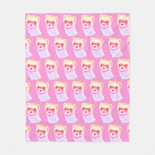 Couverture Polaire Ferret Sassy En Arc-En-Ciel Fille (Devant)