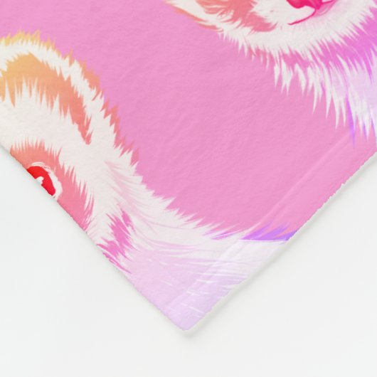 Couverture Polaire Ferret Sassy En Arc-En-Ciel Fille (Coin)