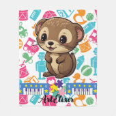 Couverture Polaire Ferret Toys Imprimer (Devant)