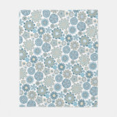 Couverture Polaire Festif Chic Floral Mandala Flakes Motif (Devant)