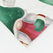 Couverture Polaire Festif de Noël aquarelle (Coin)