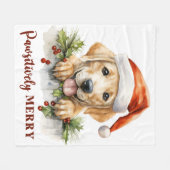Couverture Polaire Festif Labrador Retriever Chien Chien Chien Chien  (Devant (Horizontal))