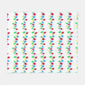 Couverture Polaire Festif lumières à cordes de Noël (Devant (Horizontal))